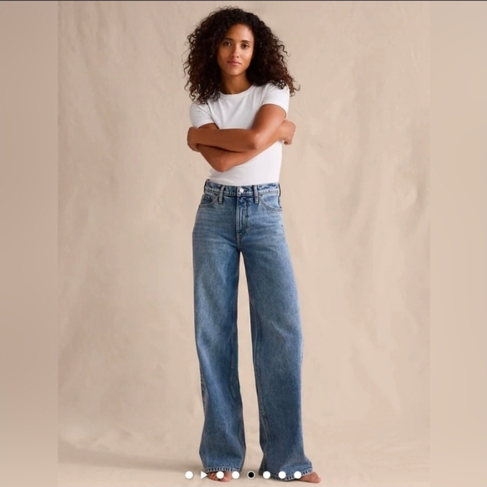 Banana Republic Icon Wide-Leg Jeans Size 30 Tall NWT High-Rise Denim